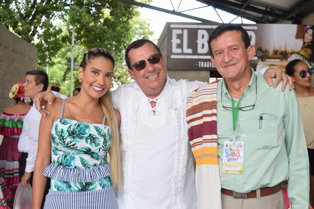 Diana Marcela Alvares, Carlos Edilson Posada, concejal de Neiva y Fabio Enrique Cruz Nieto, consejero Cultural de Neiva.